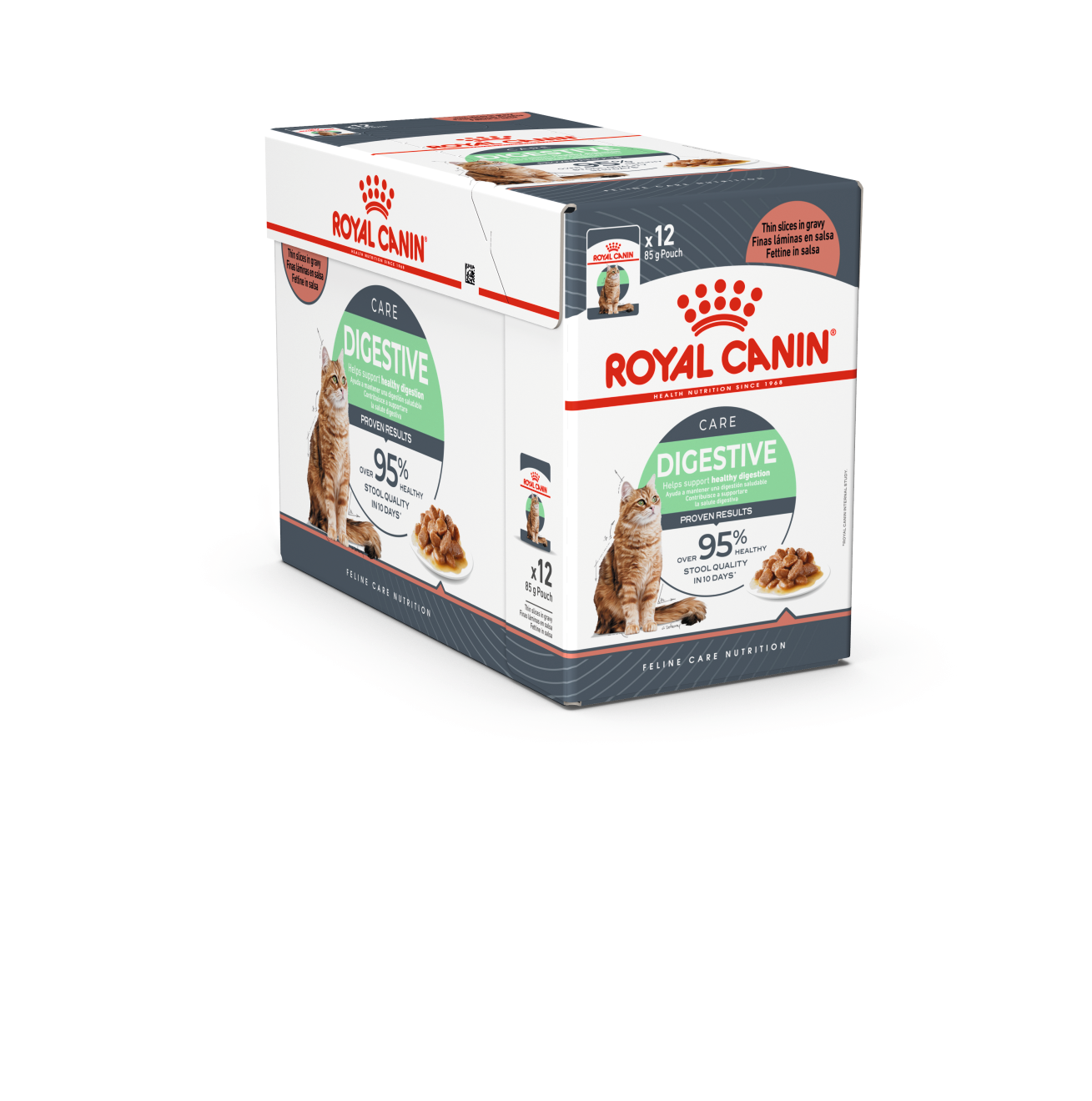 Royal Canin Digest Sensitive in Gravy (émincés en sauce) - Aliment pour chats adultes. (émincé en sauce) - 12x85g