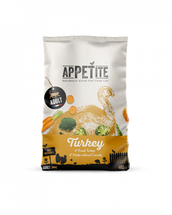 Appetite Croquettes | Sans Céréales | à La Dinde | Chat (Adulte) | 4kg