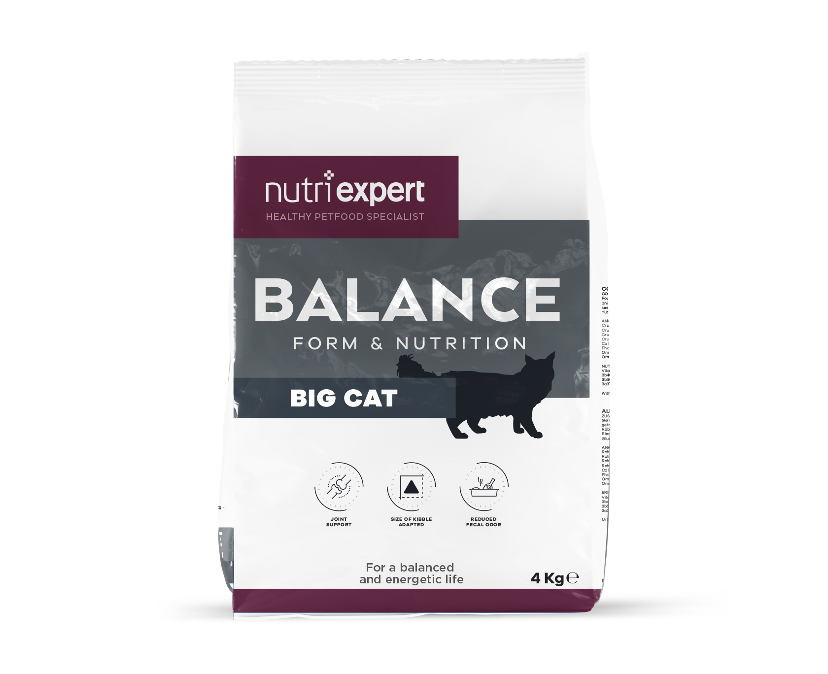 Nutri Expert Croquettes | Balance | Form & Nutrition | Chat (Adulte/ Grand) | Poulet | 4kg