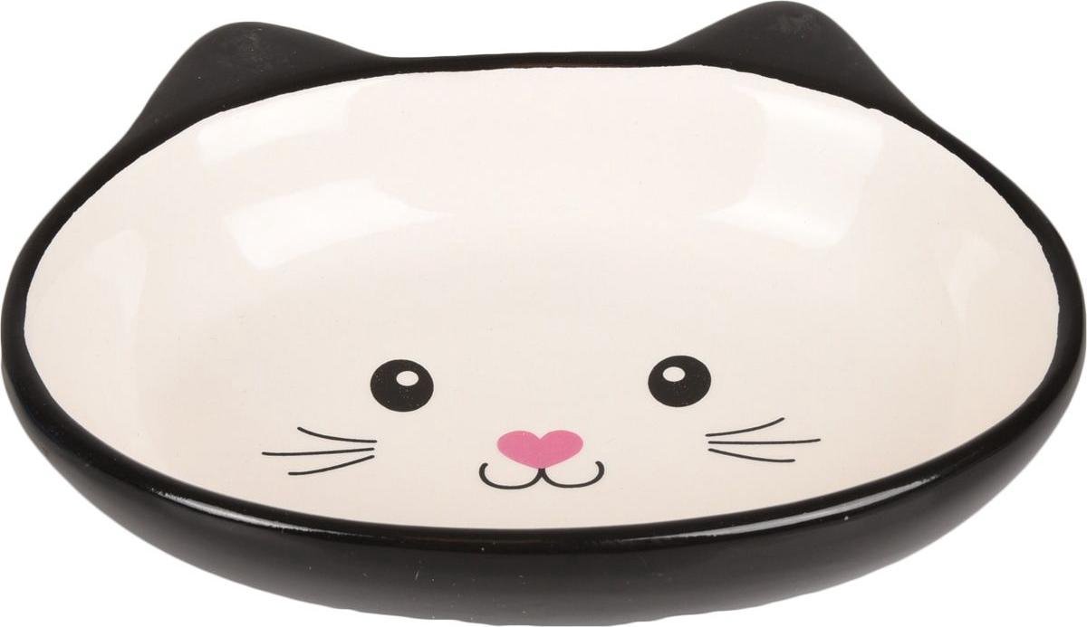 GAMELLE NOURR. CHAT ISA CÉRAMIQUE NOIR 170ML 14CM