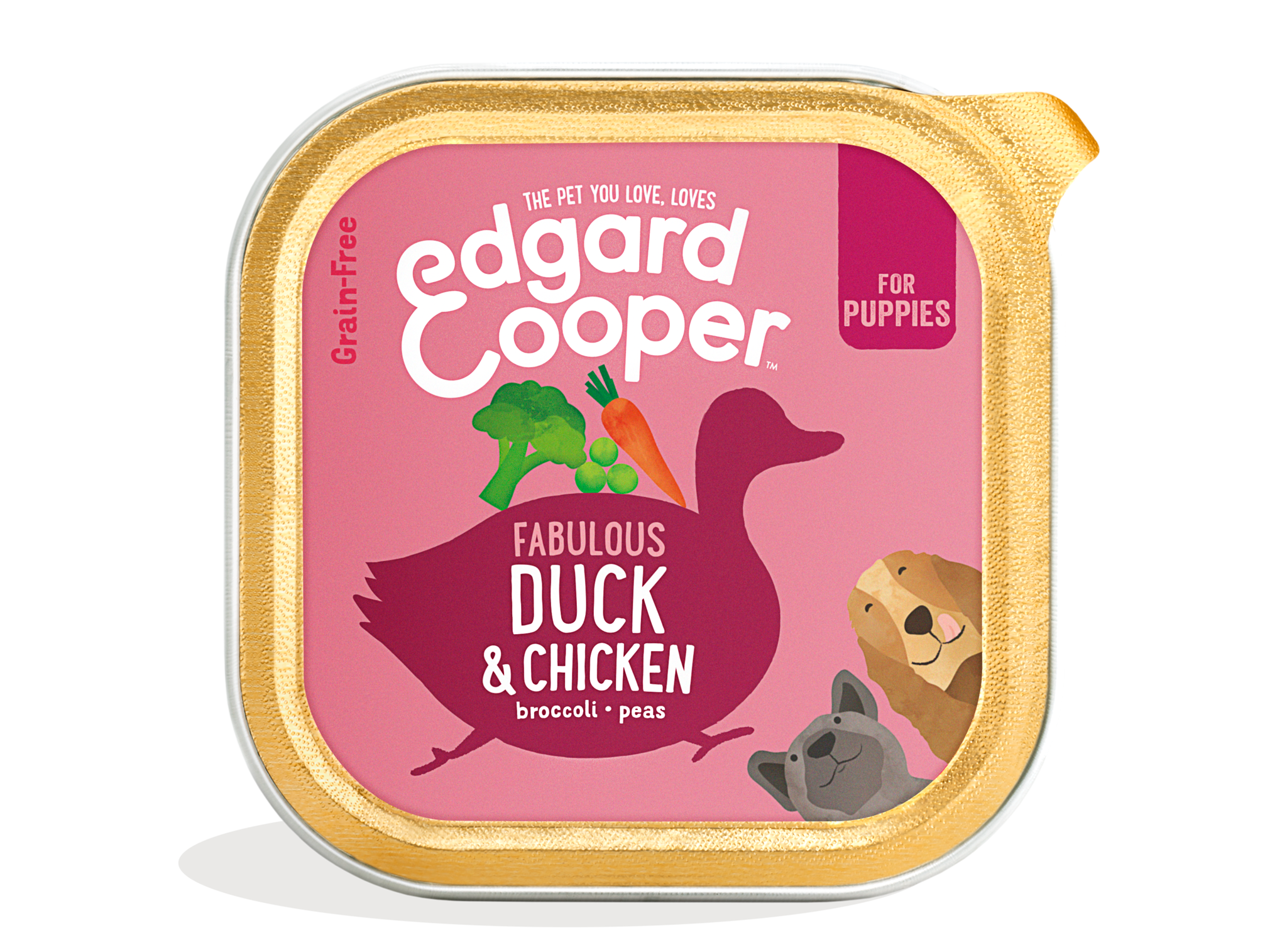 Edgard & Cooper Canard & Poulet Avec Brocoli, Carotte Et Citrouille 150G