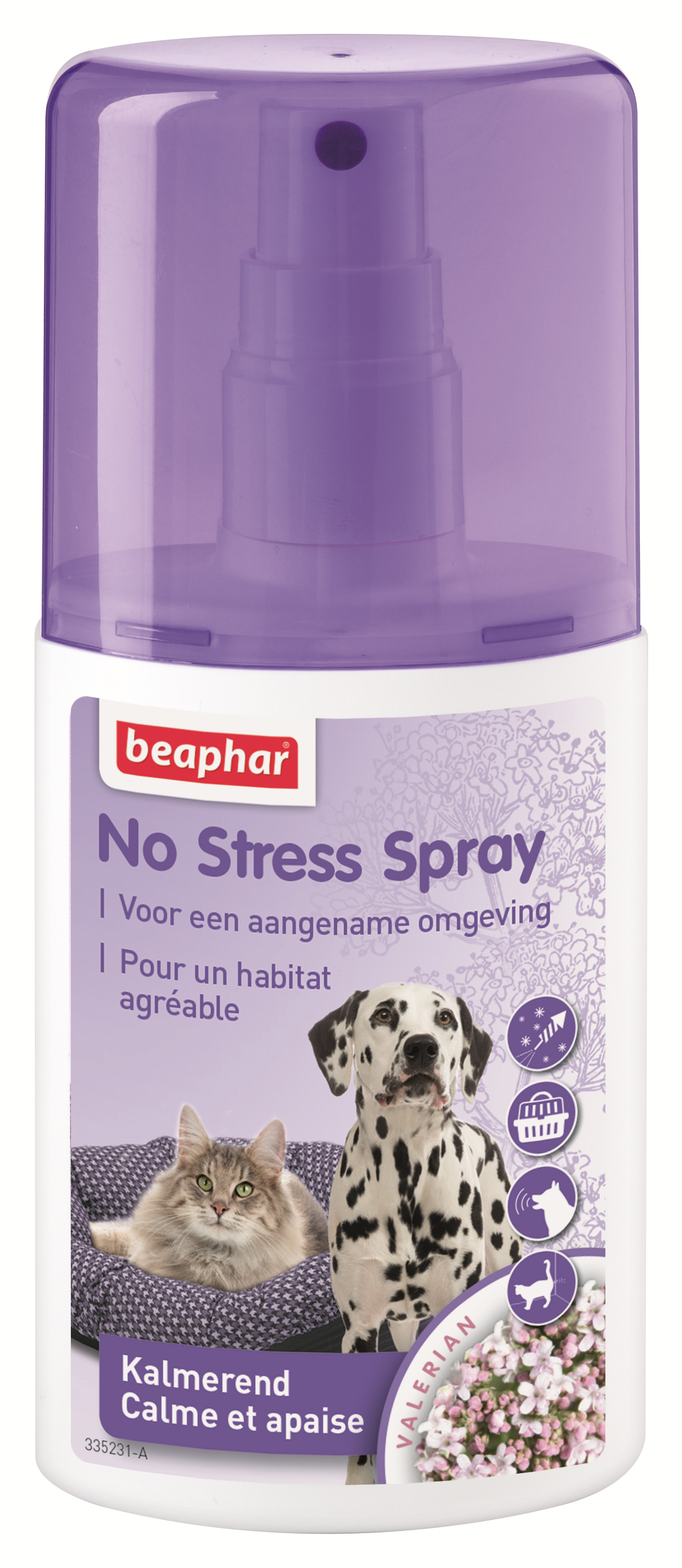 Beaphar No Stress Spray Chat Pour Chat 125Ml145Mmx60Mmx34Mm 