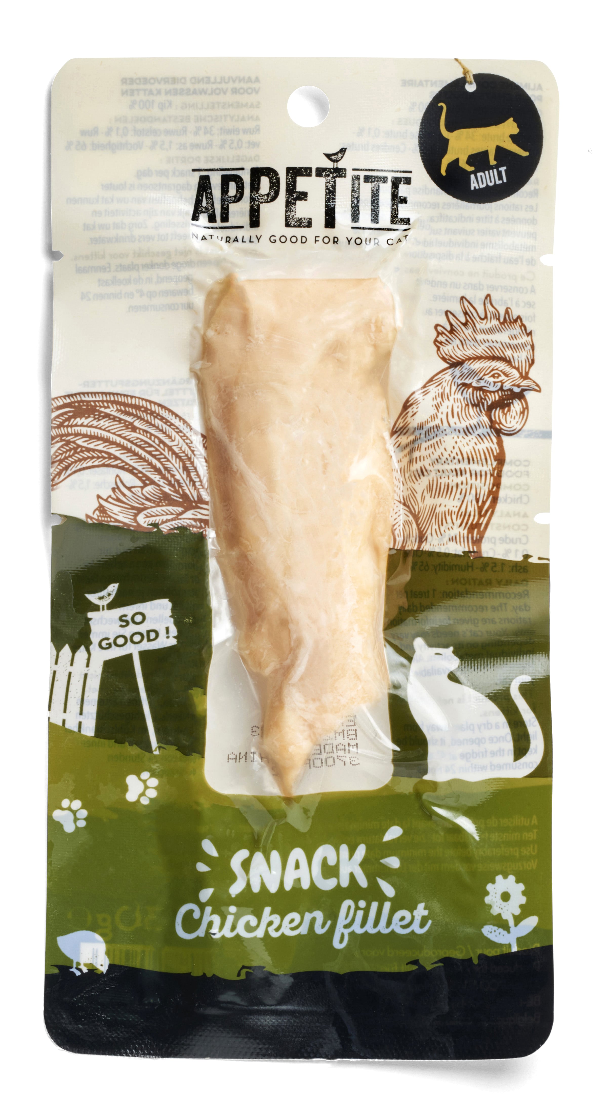 Appetite Snack | Filet De Poulet | Chat (Adulte) | 30g